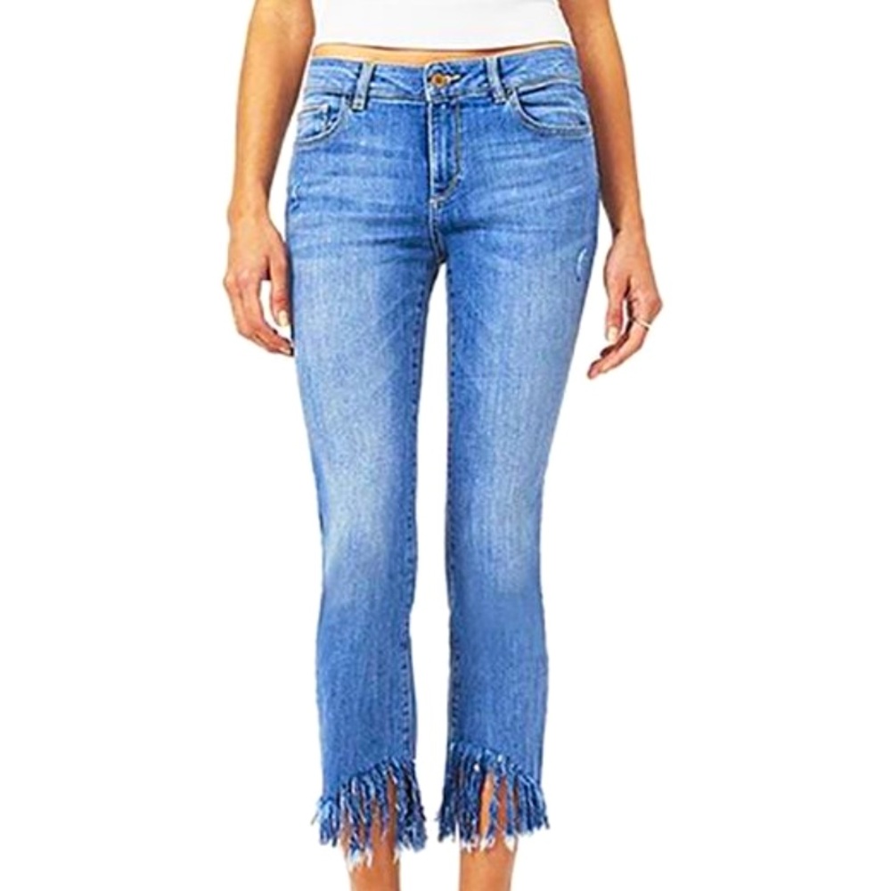 DL196 Straight Jen W/ FRINGE Hem (24)